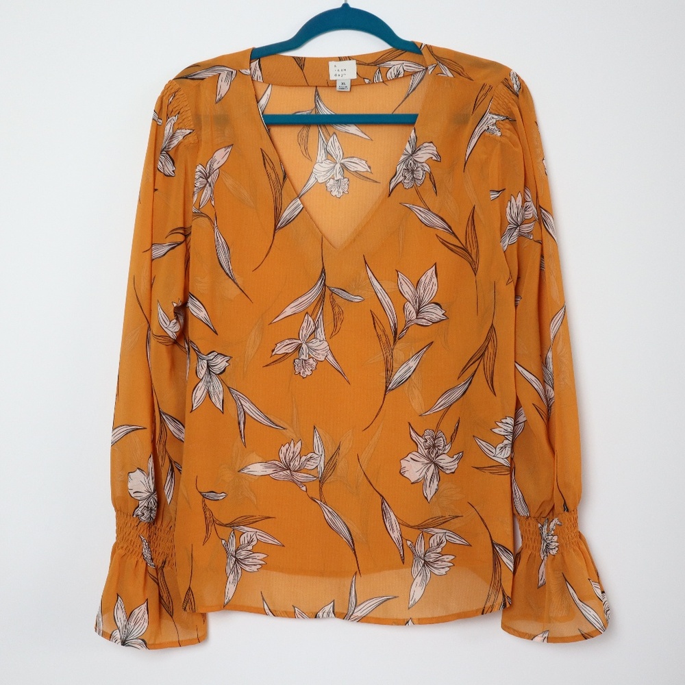 A New Day | Floral Flare Sleeve Blouse